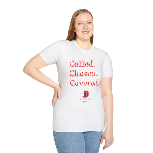 Called. Chosen. Covered. | Unisex Softstyle T-Shirt