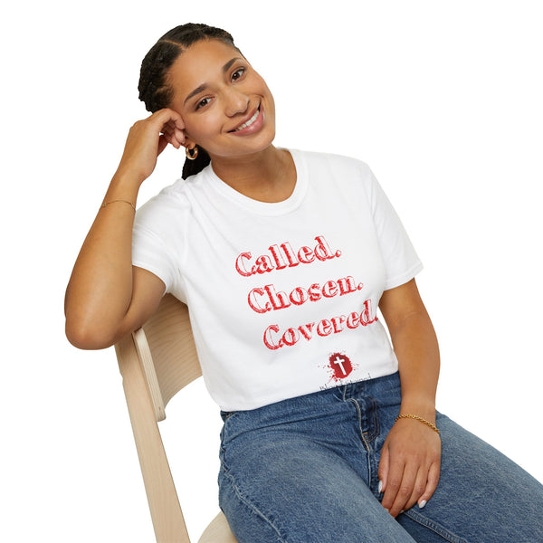 Called. Chosen. Covered. | Unisex Softstyle T-Shirt