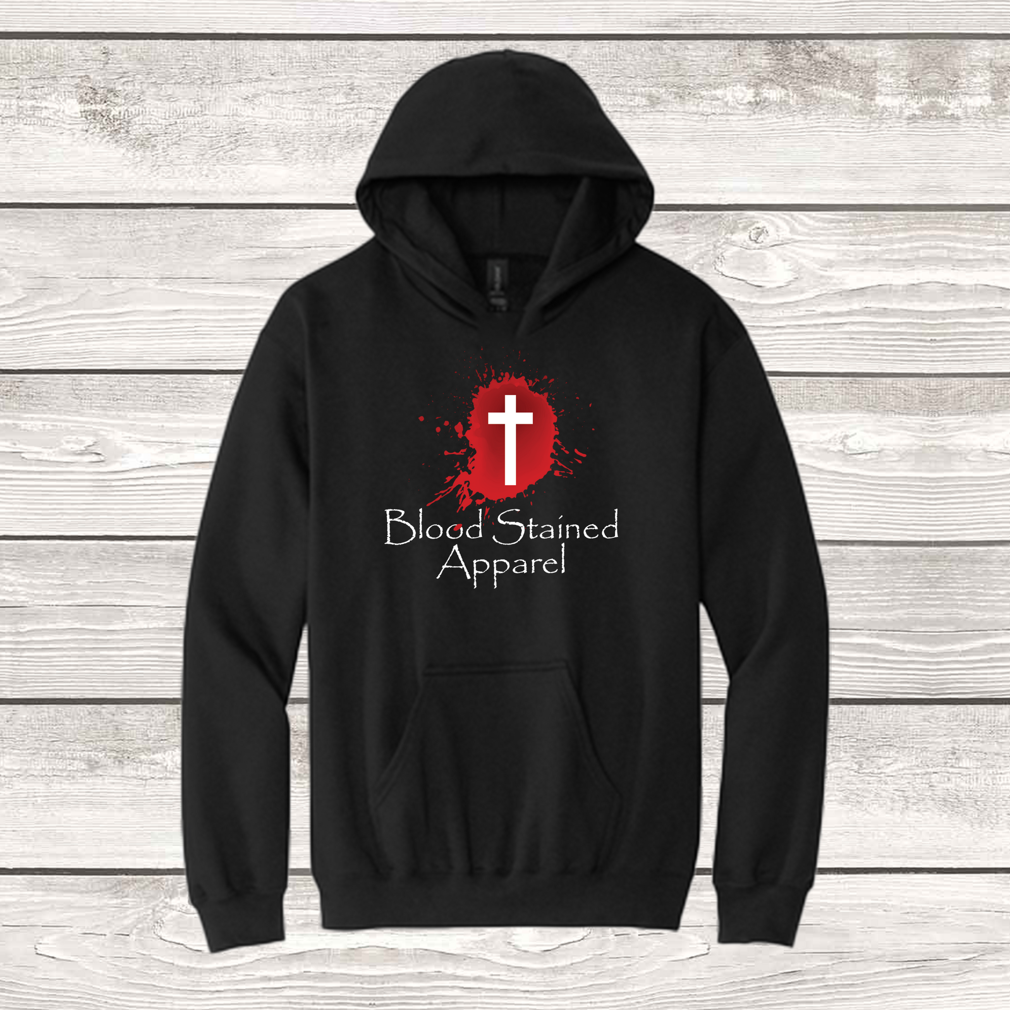 Black Blood Stained Apparel Hoodie